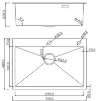 Roxen Simple 560220-70B PVD графит (с коландером и дозатором) Image #2