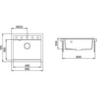 Aquasanita Quadro SQQ100 + Forte 5553 (черный металлик 601) Image #12