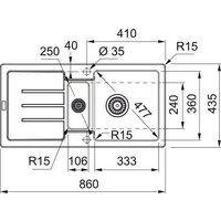 Franke Strada SAG 651-86 114.0676.320 (оникс) Image #3