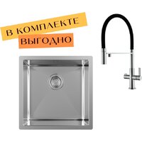 Aquasanita DER 100 X + cмеситель AquaSanita 7763 002 steel Image #1