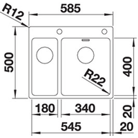 Blanco Andano 340/180-IF/A (с клапаном-автоматом) Image #2