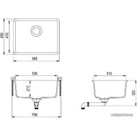 Aquasanita Arca SQA102W (alumetallic 202) Image #2