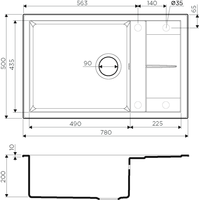 Omoikiri Sumi 78-LB-DC (темный шоколад) Image #2