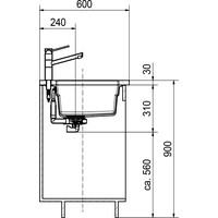 Franke Kubus 2 KNG 110-52 (миндаль) Image #4