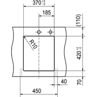 Franke Kubus 2 KNG 110-37 125.0512.449 (оникс) Image #5