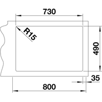 Blanco Andano 700-IF/A 525246 (с клапаном-автоматом, сатин) Image #4