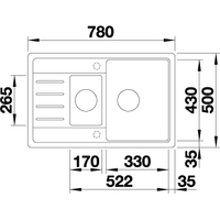 Blanco Legra 6S Compact 521303 (алюметаллик) Image #2