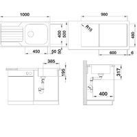 Blanco Dinas XL 6 S нержавеющая сталь матовая (524254) Image #3