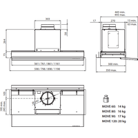 Falmec Move Design 60 800 м3/ч (черный) Image #5