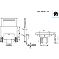 Falmec Down Draft Design+ 90 (нержавеющая сталь) Image #4