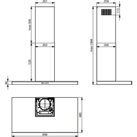 Falmec Luce Design 90 800 м3/ч (черный) Image #4