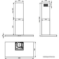 Falmec Luce Design 90 800 м3/ч (черный) Image #4