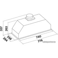 Falmec Gruppo Incasso Touch Vision 70 800/1280 м3/ч Image #3