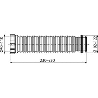 Alcaplast Гибкая подводка для выпуска унитаза A97SN Image #2