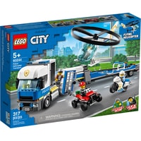 LEGO City 60244 Полицейский вертолетный транспорт Image #1