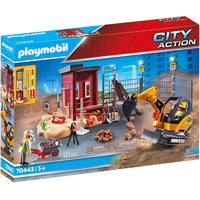 Playmobil PM70443 Мини-экскаватор со строительной секцией Image #1