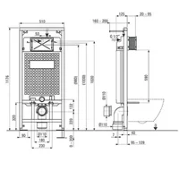 Deante CST X50F с клавишей смыва брашированная сталь Image #2