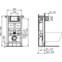 Ideal Standard Prosys 150M Frame R009067 Image #2