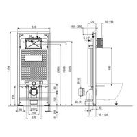 Deante CST X50R с кнопкой брашированное золото Image #2