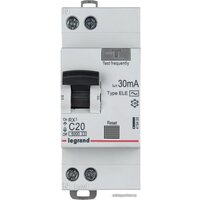 Legrand RX3 1P+N C 20А 30мА 6кА 2М AC 419400