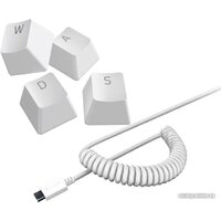 Razer PBT Keycap + Coiled Cable Upgrade Set Mercury White Image #1