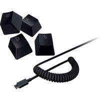 Razer PBT Keycap + Coiled Cable Upgrade Set Classic Black Image #1