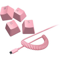 Razer PBT Keycap + Coiled Cable Upgrade Set Quartz Pink Image #1