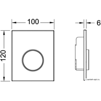 Tece Loop Urinal 9242625 (хром матовый) Image #2