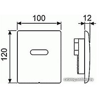 Tece Planus Urinal 6 V-Batterie 9242350 (нержавеющая сталь/сатин) Image #2