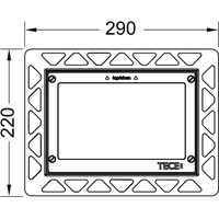 Tece Монтажная рамка Loop Square 9240649 (хром глянцевый) Image #2