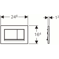 Geberit Sigma 30 115.883.KK.1 (белый/золотистый) Image #2