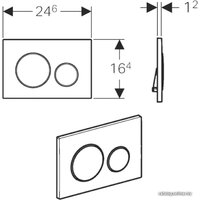 Geberit Sigma 20 115.889.SN.1 (нержавеющая сталь) Image #2