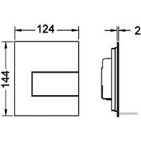 Tece Square Urinal 9242811 (хром глянцевый) Image #2