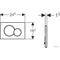 Geberit Sigma 01 115.770.JQ.5 (хром матовый) Image #2