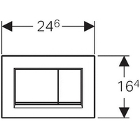 Geberit Sigma 30 115.883.KJ.1 (белый/глянцевый хром) Image #2