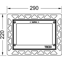 Tece Монтажная рамка Loop Square 9240647 (черный) Image #2