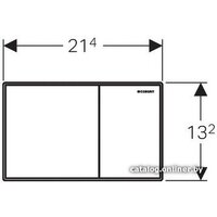 Geberit Sigma 60 115.640.SJ.1 (черное стекло) Image #2