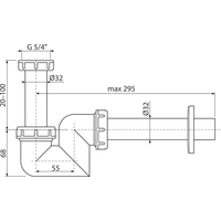 Alcaplast A45F-DN32-BL-01 Image #2