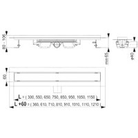 Alcaplast Professional Low APZ106-850 (без решетки) Image #3