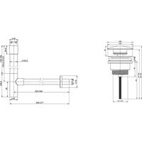 Wellsee Drainage System 182115003 (сифон, донный клапан, матовый черный) Image #4
