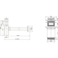 Wellsee Drainage System 182113001 (сифон, донный клапан, матовый белый) Image #4