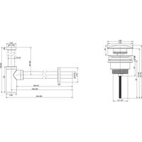 Wellsee Drainage System 182105003 (сифон, донный клапан, матовый черный) Image #4
