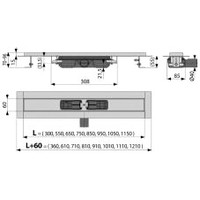 Alcaplast APZ101-1050 Low (без решетки) Image #2