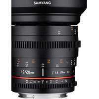 Объектив Samyang 20mm T1.9 ED AS UMC для Sony E - Изображение №4 — Chaika Market