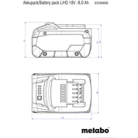 Metabo 625549000 (18В/10 Ah) Image #2