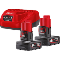 Milwaukee M12 M12NRG-602 4933451903 (2 x 12В/6 Ач + 12В)