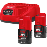 Milwaukee M12 M12NRG-302 4933451902 (2 x 12В/3 Ач + 12В) Image #1