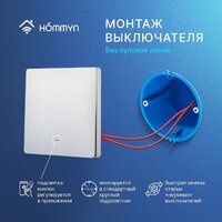 Hommyn zigbee 1 клавиша SWZBNN01W (без нейтрали) Image #10