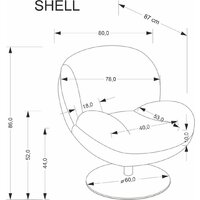 Halmar Shell (серый) Image #3
