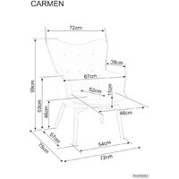 Signal Carmen Velvet Bluvel 19 (черный/черный мат) Image #2